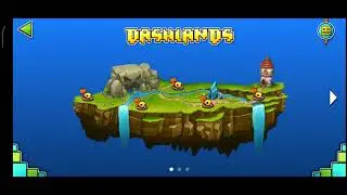 Geometry dash world (Dashlands) 1-3 levels complete - ( 1 part )
