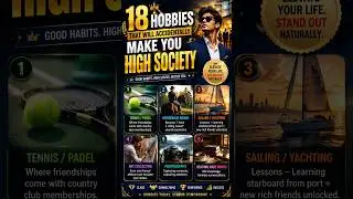 18 Hobbies That Will Accidentally Make You High Society #shorts #hobby #hobbies
