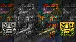 Temple Run 2 Lost Jungle Lantern Festival Black and White Vs Color - Endless Run Gameplay