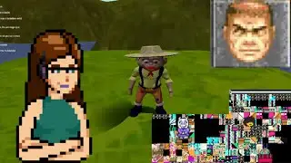live jogando Mineirinho, Doom de GBA, Bread 2 e Deltarune de SNES corrompido