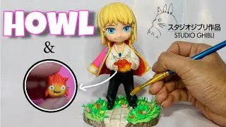 Haz tu propia escultura de HOWL y CALCIFER | 👉FÁCIL👈para fans de Ghibli 🔥| porcelana fría| Art__Mily