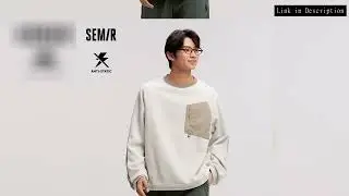 Semir Sweater Men Antistatic Polar Fleece 2024 Winter New Contrasting Colors Fashion Splicing Inner