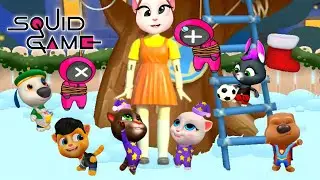 My Talking Angela 2 😍🥰 Squid Game but Tom and Friends 🎉🏳 and The Winner is   😱🥇🤭