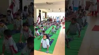 The Hillside School joyfully celebrated International Yoga Day #maheshfoundation #yogaday