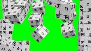 Blank QR Code Green Screen Chroma Key Template