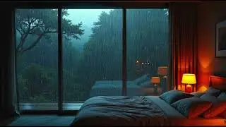 Fall Asleep Fast with Night Rain 🌧️ Cozy Bedroom ASMR LIVE