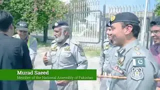 Murad Saeed with Motorway Police