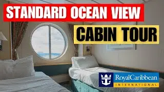 Внутри нашей стандартной каюты с видом на океан на Independence of the Seas | Круиз Royal Caribbe...