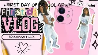 FIRST DAY OF SCHOOL GRWM (FRESHMAN YEAR!🎀)