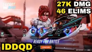 27K DMG ON FREJA! IDDQD FREJA GAMEPLAY - 6V6 - OVERWATCH 2 SEASON 15