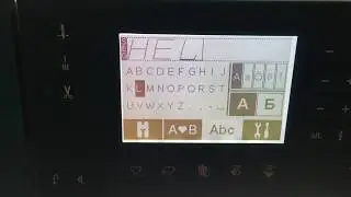 How to: Program letters on Pfaff Ambition 620 Sewing Machine