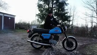 MZ ETZ 250 Frühjahrs start nach Winterpause Batterie Einbauen