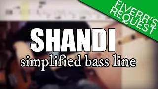 Shandi - Kiss | Simplified bass line with tabs #154