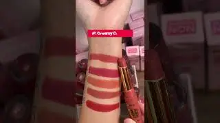 Realistic color swatches #musicflower#lipstick