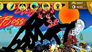 COMPLEX FIGHTING SCENE WITH GIANT BOSS || STICK WAR LEGACY