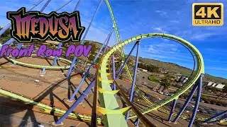 Medusa Front Row POV [4K/60fps] Six Flags Discovery Kingdom