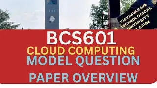 VTU BCS601 Cloud Computing Model Paper Analysis | 6th Sem CSE | 2022 Scheme