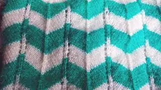 Zeg Zag knitting pattern Design in hindi two colours knitting pattern in hindi