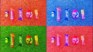 ASMR Most Popular Candys / some lots of colorful rainbow lollipop candy / unpacking chocolate eat