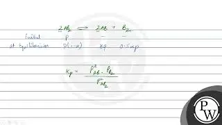 The dissociation equilibrium of a gas&nbsp;AB2 can be represented as,&nbsp;2AB2(&nbsp;g)⇌2AB(g)+....