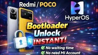 Redmi / POCO HyperOS Bootloader Unlock INSTANT 😱 | No Waiting | No MI Account