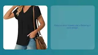 Women's Plus Size Summer Dressy Chiffon Blouses Short Sleeve V Neck Tunic Tops