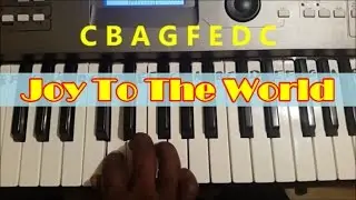 Как играть «Joy To The World». Простой урок игры на фортепиано.
