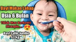 Bayi 6 Bulan Makan Lahap...‼️ Bayi Lucu Makan Lahap...‼️ #DIRAHUSNAFAMILY