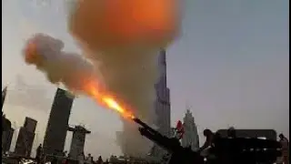 Ramadan cannon firing at Madinat Jumeirah on the first day of Ramadan