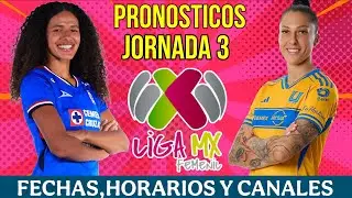 FECHAS,HORARIOS Y CANALES PARA LA JORNADA 3 DE LA LIGA MX FEMENIL CLAUSURA 2026