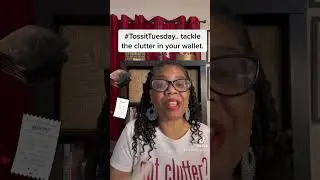 Today is #TossItTuesday time to clean out your wallet. #wallet #tossittuesday #declutter
