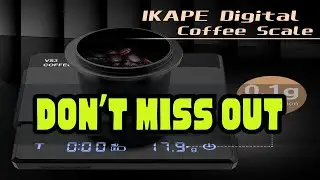 IKAPE V1 Coffee Electronic Scale with Timer, 0.1g High Precision Coffee Scale, Drip Espresso Scale