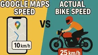 Google Maps Speed vs Actual Bike Speed &ndash; Shockingly Different! 😱 #experiment #errorzone 