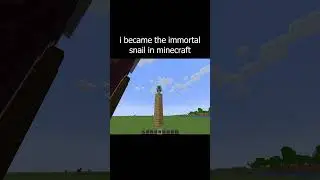 i became the immortal snail in minecraft