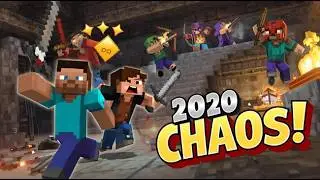 We Tried Surviving a Pillager Raid During Lockdown 😭 (2020 Minecraft Madness)