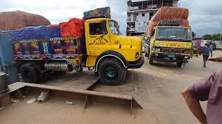 Bus Car Truck load unload from ferry ghat Part-27