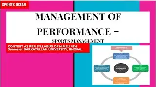 Unit 04 Management of Performance in Physical Education P-2 #sportsmanagement #exam #MPED #BPED#ugc