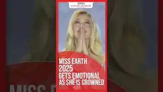 #missearth 2025: Emotional Moment 21-Year-Old Student #nataliepuskinova Is Crowned In #manila
