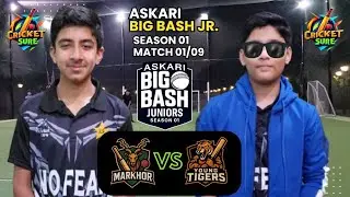 🔥 Markhor vs Young Tigers | Match 01/09 | Askari Big Bash Juniors Season 01 | Cricket Battle Begins