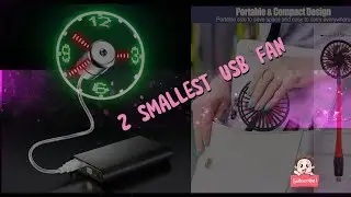 USB Clock Fan with Real Time Display Function|Mini Desk Fan USB Powered Personal Fan 3Speeds|Gadgets