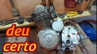 Será que deu certo o encaixe da nossa caixa reversora no motor da CBX estrada ??