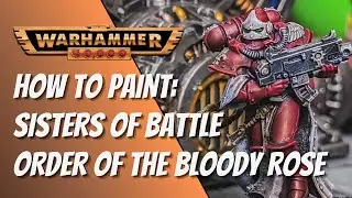 How to Paint: Order of the Bloody Rose Sisters of Battle #warhammer40k