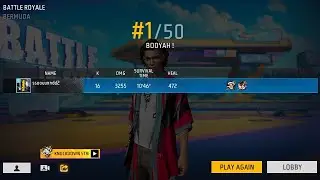 Playing Free Fire Day 3, Fun , First solo booyah , Grind
