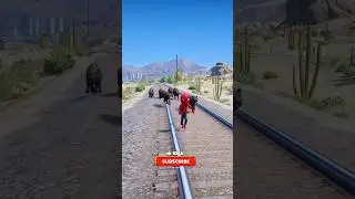 GTA 5_Little Singham Saved His Boy From Dangerous Tiger s 🤯🔥 IN GTA 5 #shorts