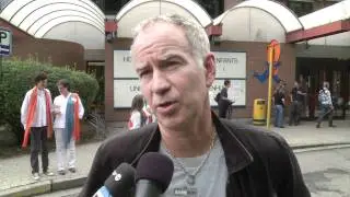 John McEnroe @ children's hospital Fabiola