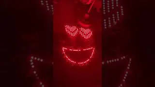 New LED face layout for a heart emoji! #ravehelmetsinc #djs #leds #props #cosplay #helmets #edm #djs