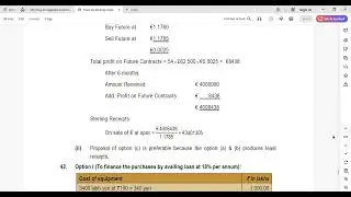 Forex TYK 34 & 42 - May 22 Q 1 AFM - CA Final focus questions #viralvideo #cafinal #trending