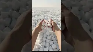 Playing in an Endless Desert of Sugar Cubes Satisfying ASMR 🏜️