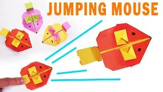 Easy origami Jumping Mouse || How to make orgiami running mouse