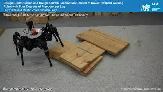 HAntR: Hexapod walking robot with 4-DoF per leg developed by the Computational Robotics Lab